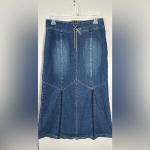 Long denim skirt /90s